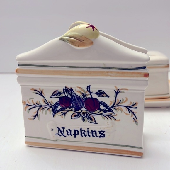 Italia by Arnart Creation Japan Salt Pepper Butter Dish Napkin Holder Spoon Rest - Picture 4 of 12